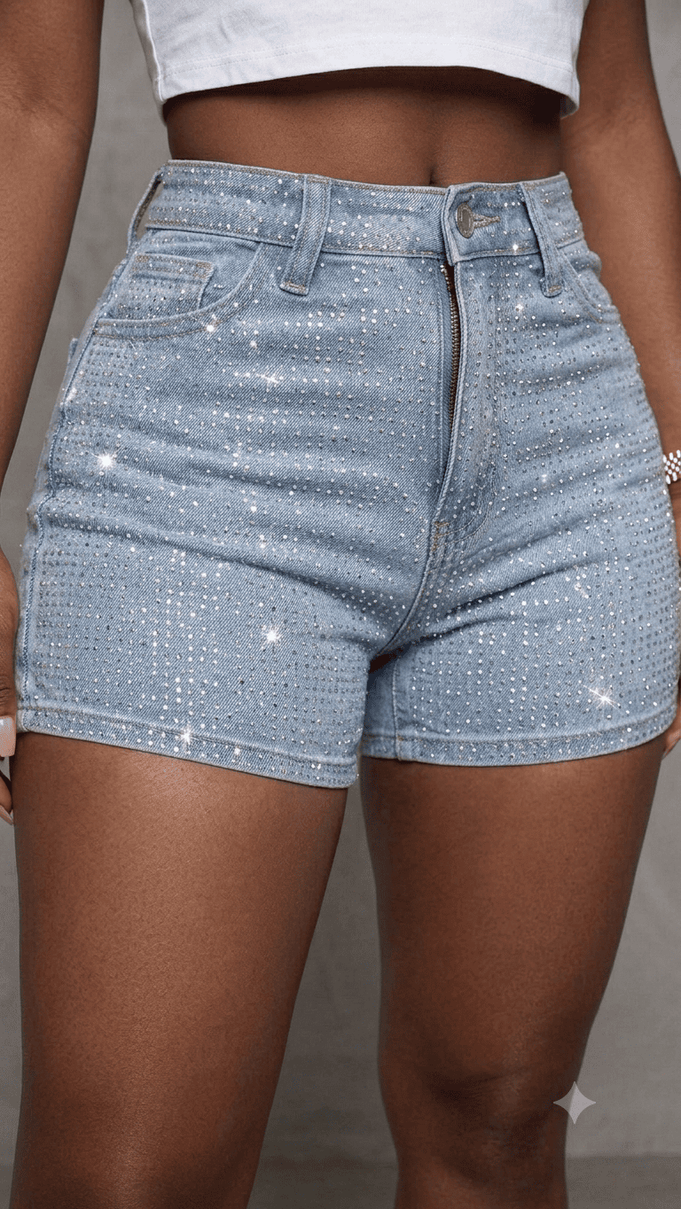 small-women-half-cut-rhinestone-denim-jeans-pants Trinidad delivery Trinidad delivery
