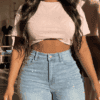 small-women-half-cut-rhinestone-denim-jeans-pant trinidad delivery